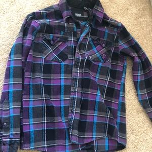 Long Sleeve Snap Button Down Boys Shirt